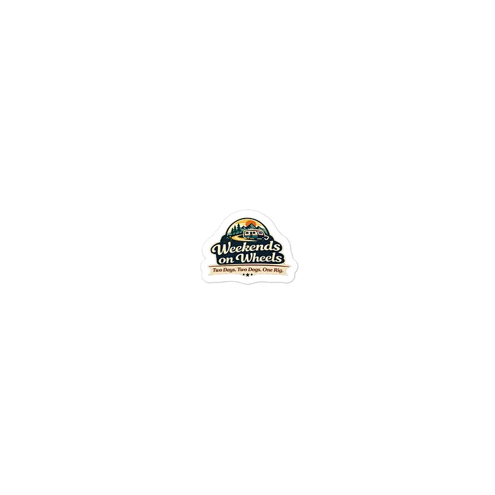 Weekends on Wheels Classic Logo Sticker product image (1)