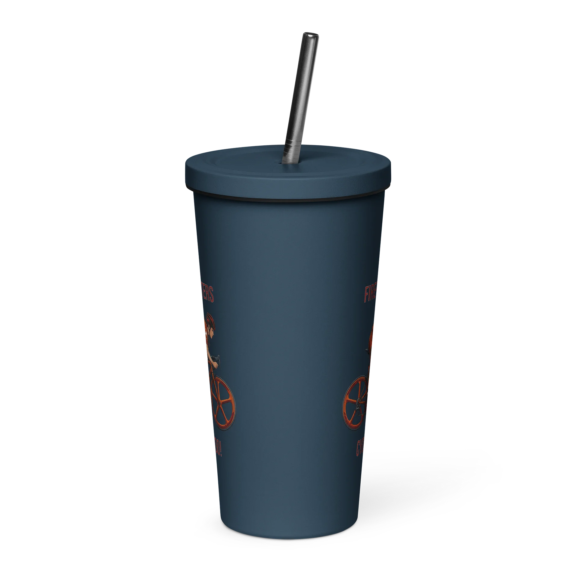 Firefighter Athlete Tumbler with Straw | Ladies Cycling Edition product image (12)