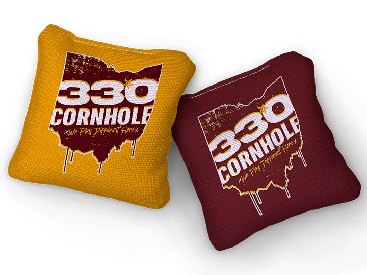 330 Cornhole Wine and Gold Cornhole Boards and Bags (Local Pickup Only) product image (2)
