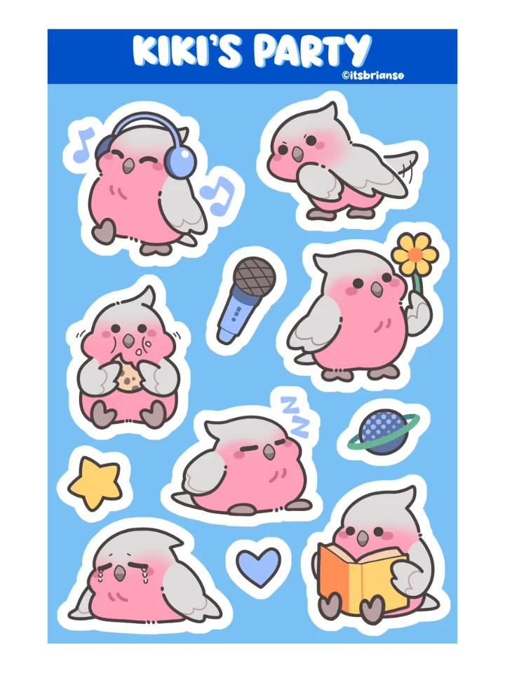 Kiki's Party Sticker Sheet product image (1)