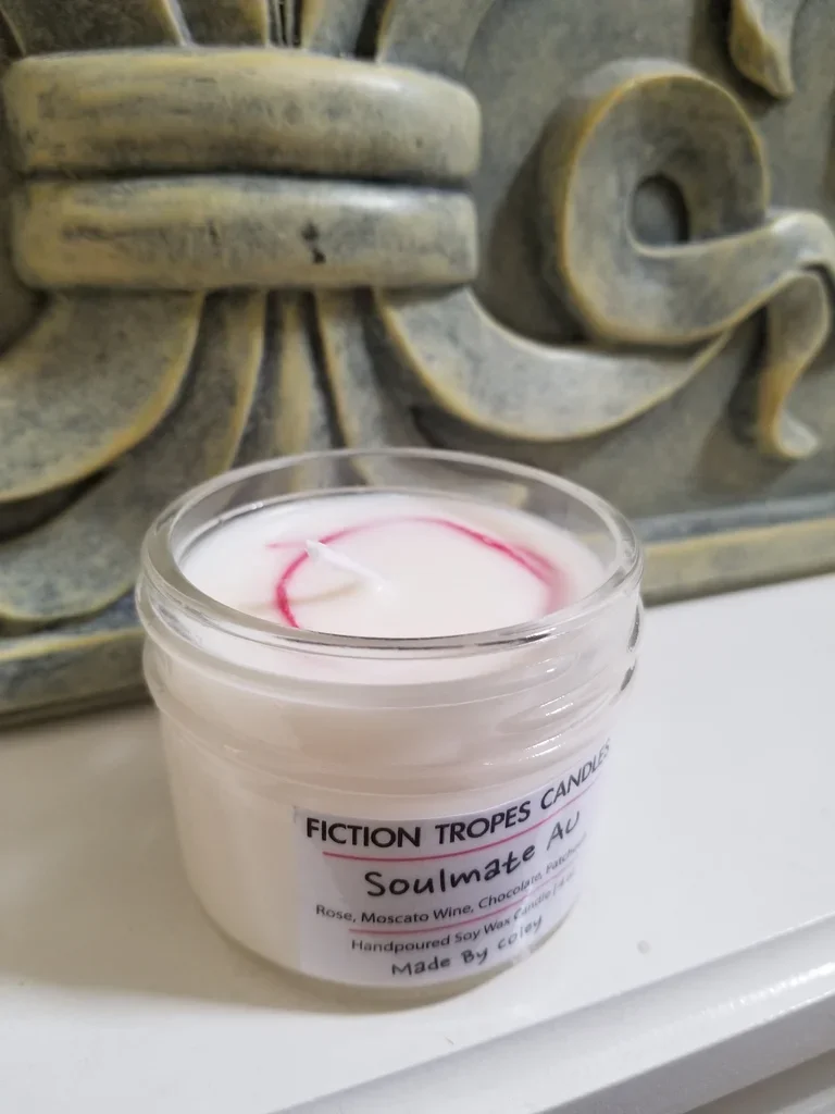 Mini Soulmate AU Candle (Fiction Tropes Candles) product image (4)