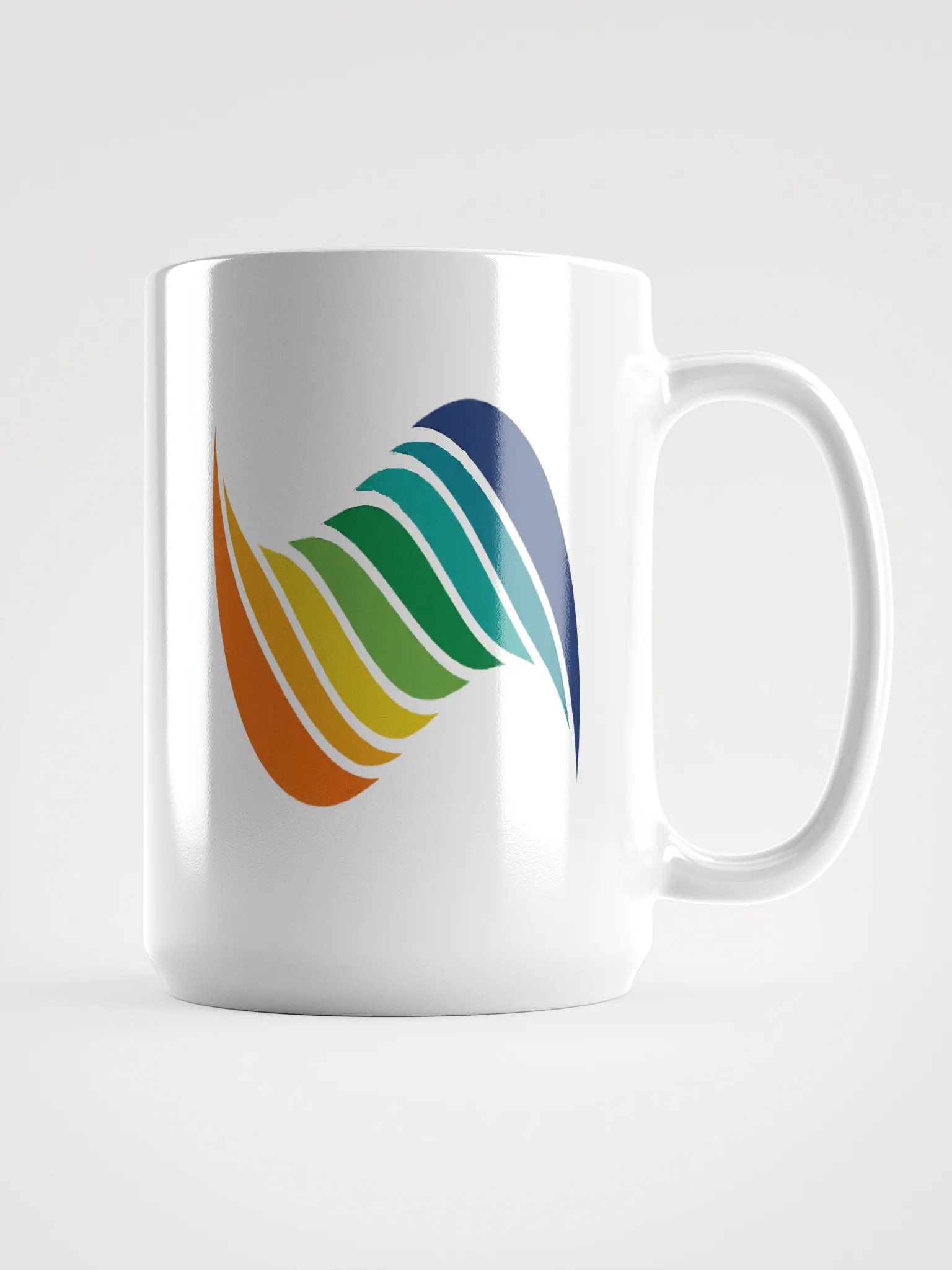 Vibrant Wave White Glossy Mug product image (1)