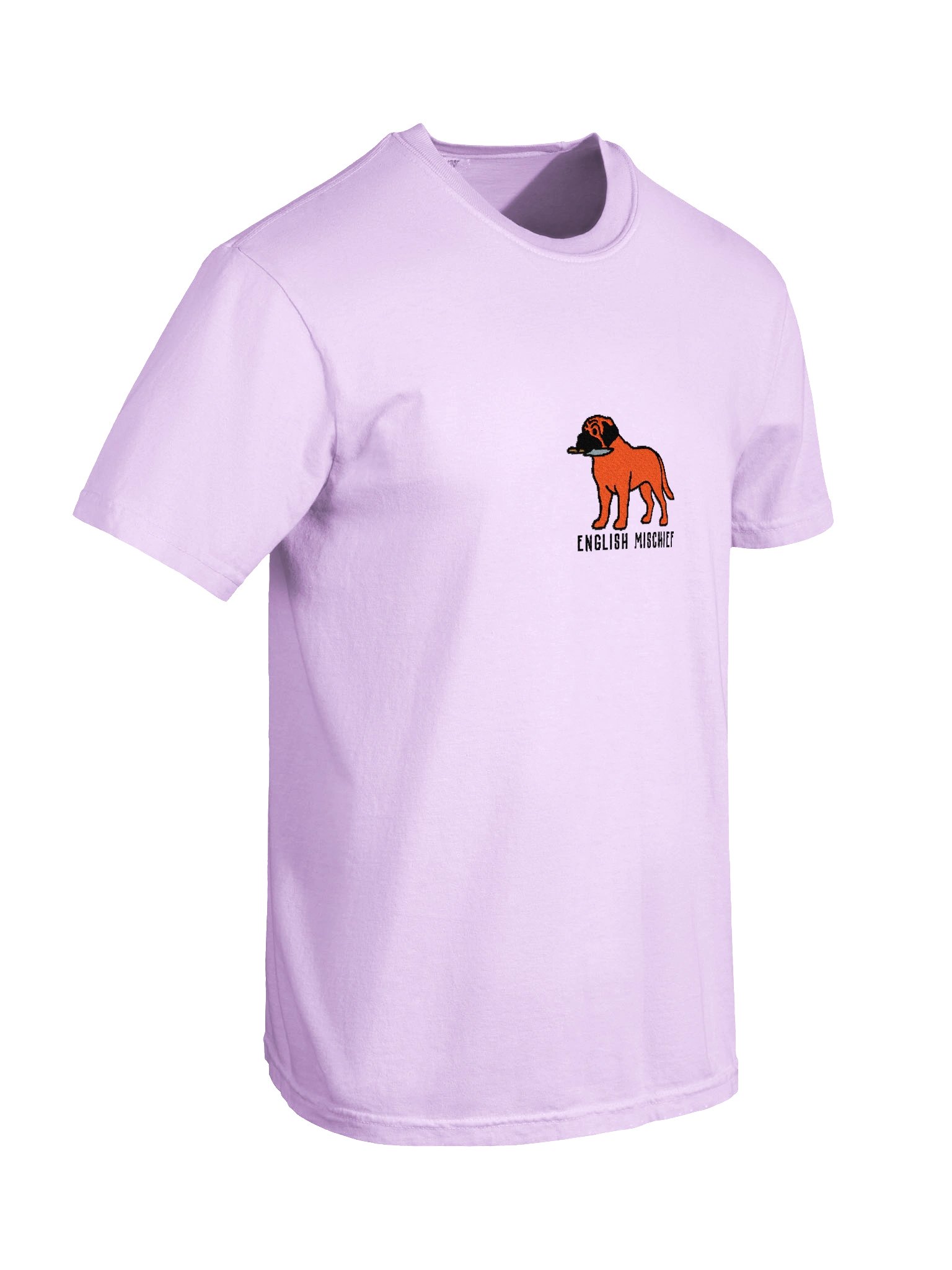 English Mischief Funny Chibi-Style Embroidered T-Shirt for English Mastiff(Red) Owners product image (100)