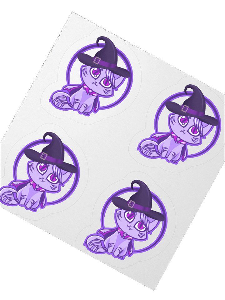 Spooky Witch Cat - Kiss Cut Stickers product image (4)