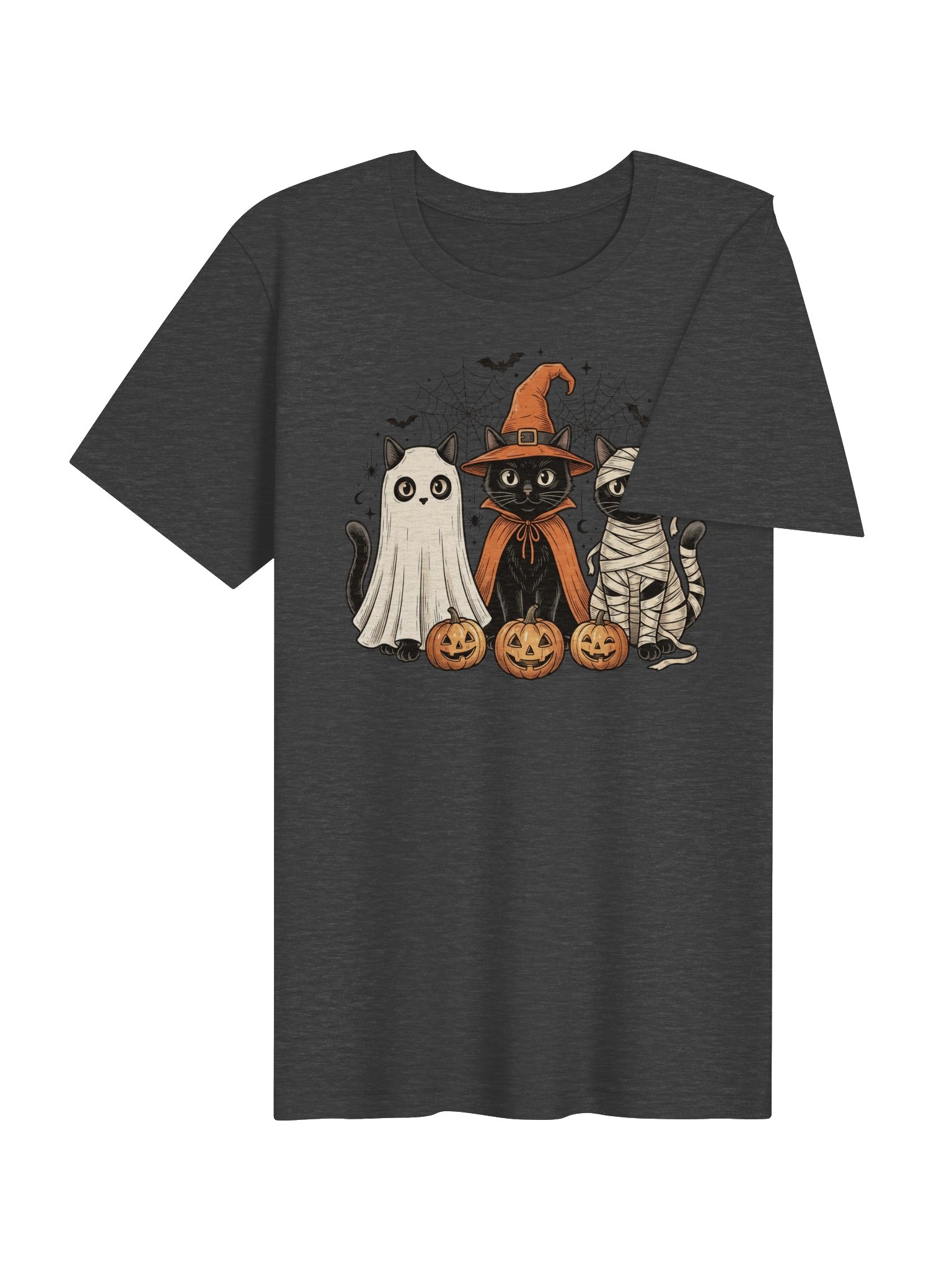 Halloween Costume Cats T-Shirt | Cute Spooky Cat Graphic Tee product image (26)