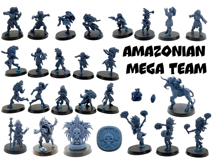 Amazonian Mega Fantasy Football Team - UGNI Miniatures product image (1)