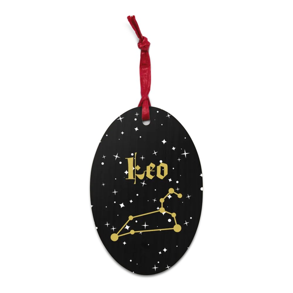 Celestial Leo Wooden Ornaments product image (3)
