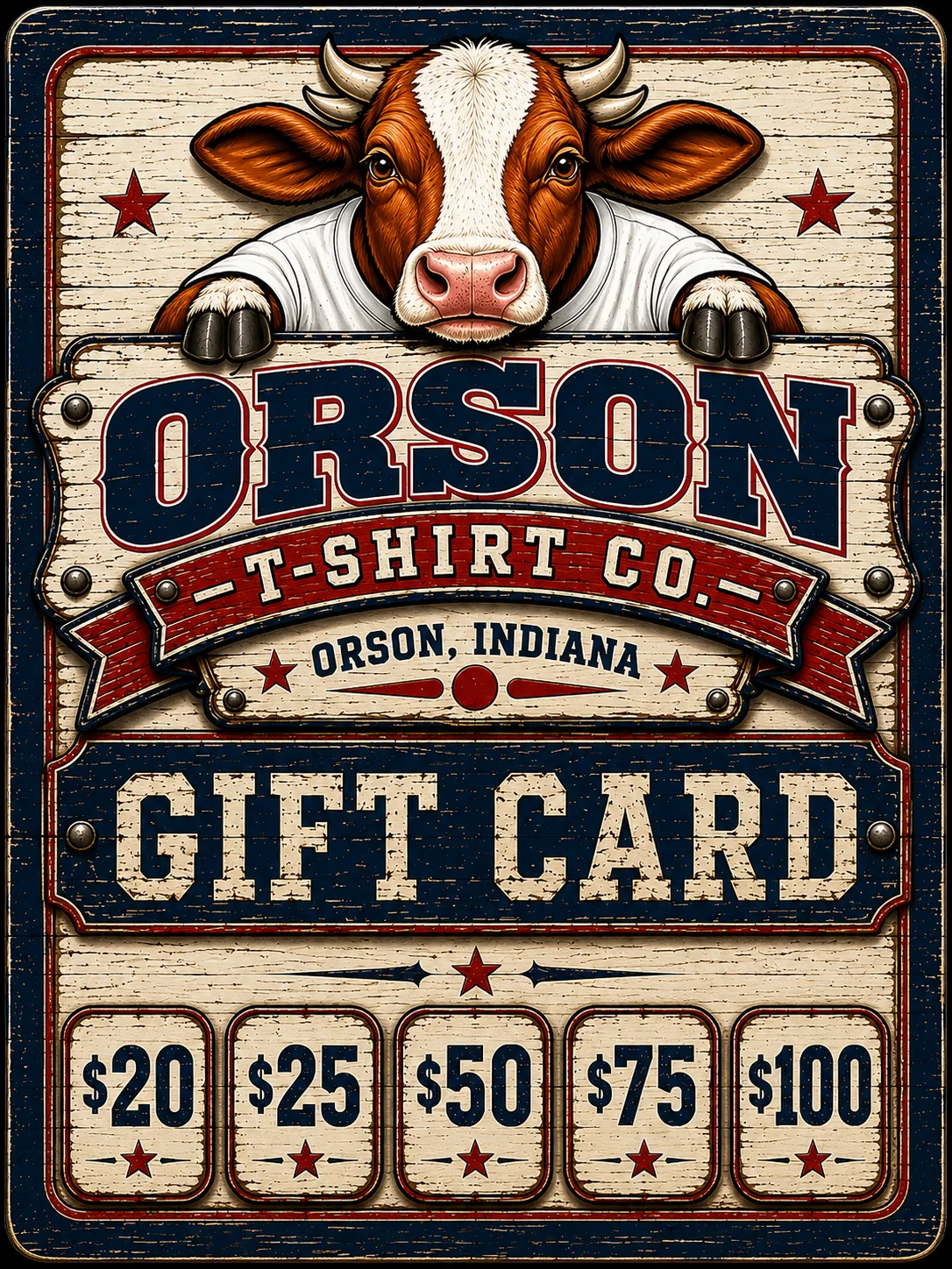 Orson T-Shirt Co. Gift Card product image (1)