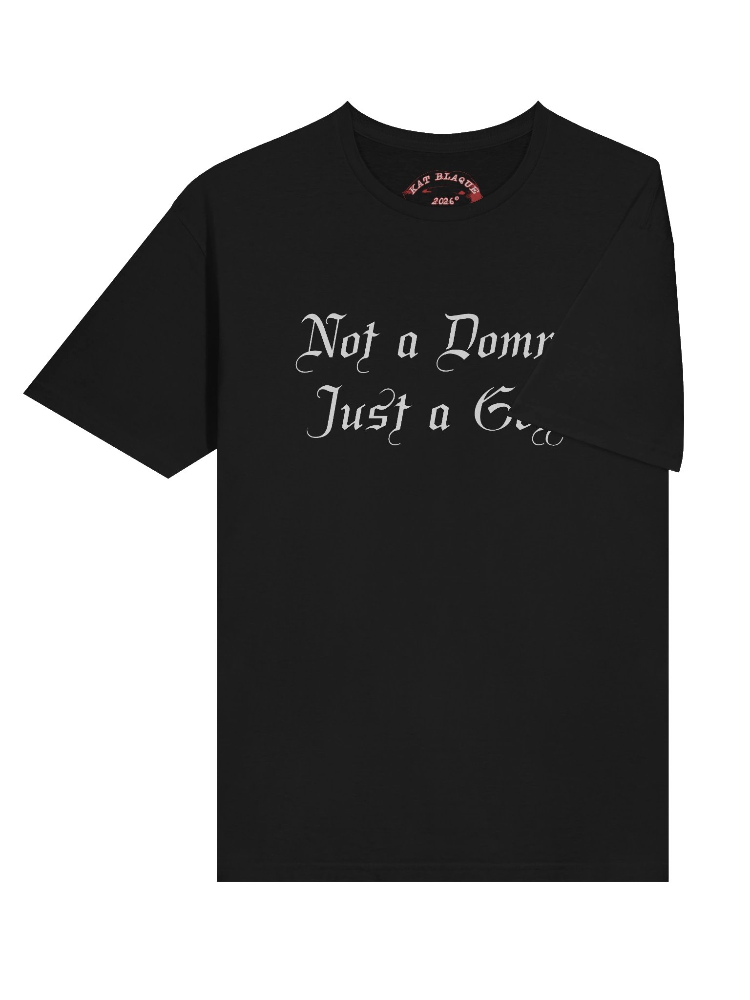 Not a Domme + My Politics White Ink Unisex Softstyle T-Shirt product image (6)