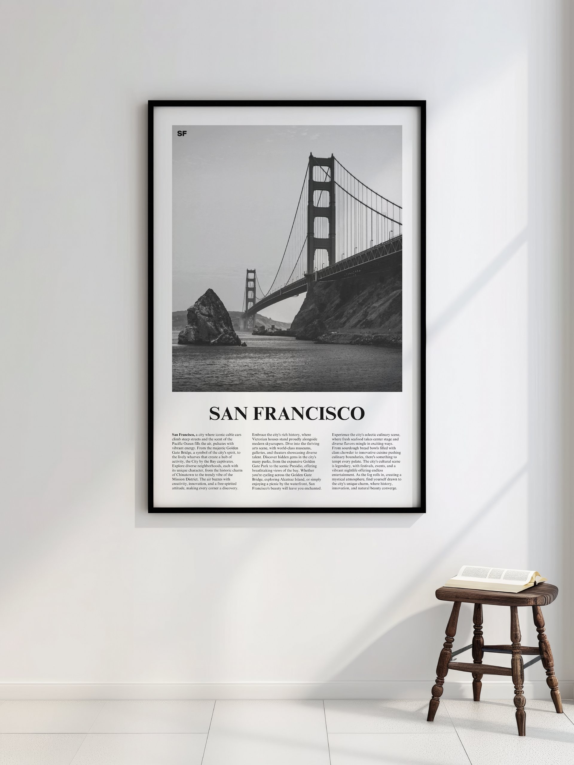 San Francisco 01 Newspaper Poster | Framed product image (2)
