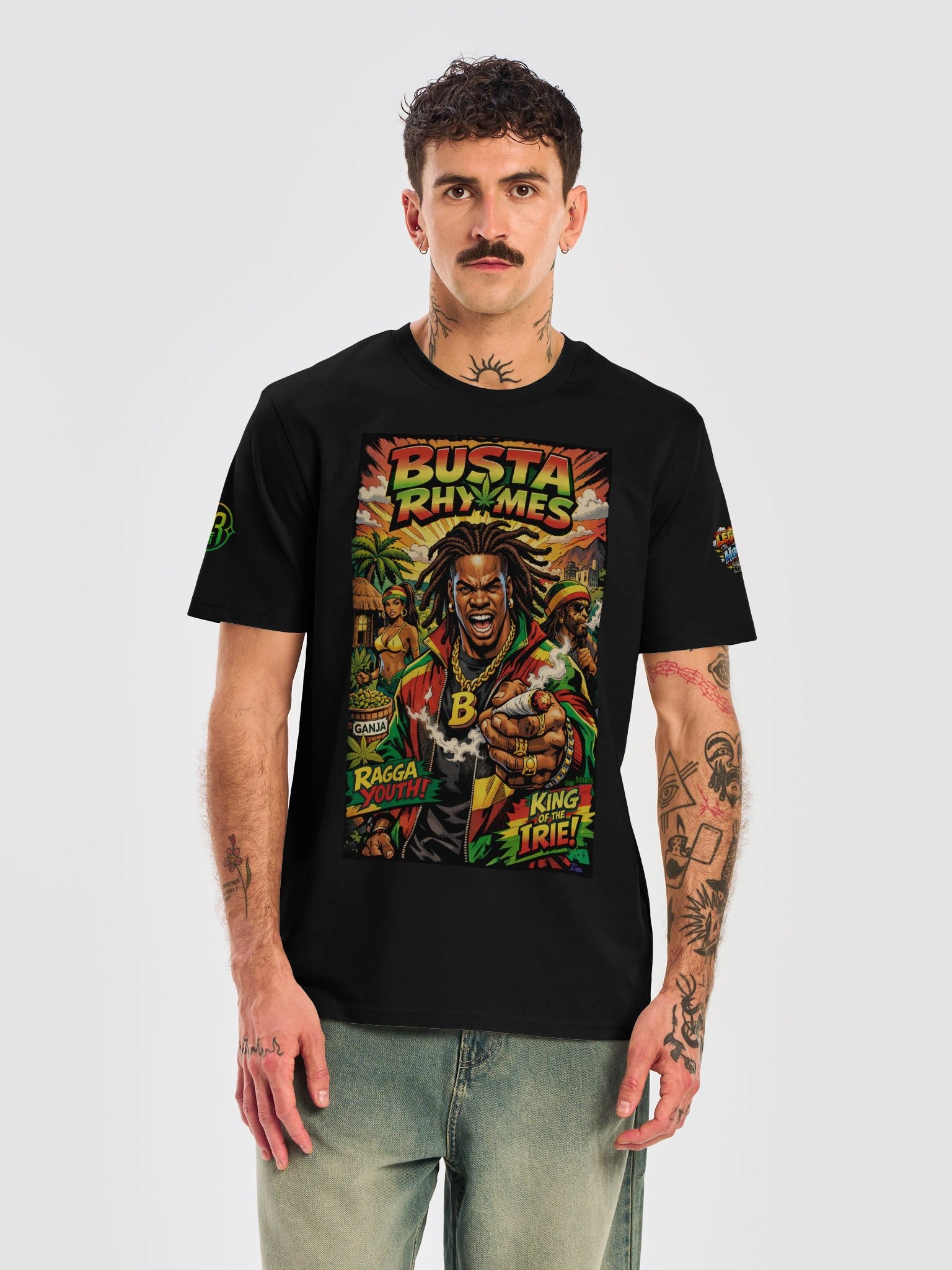 Busta Rhymes — Raw Energy & Hip-Hop Power Graphic T-Shirt product image (5)