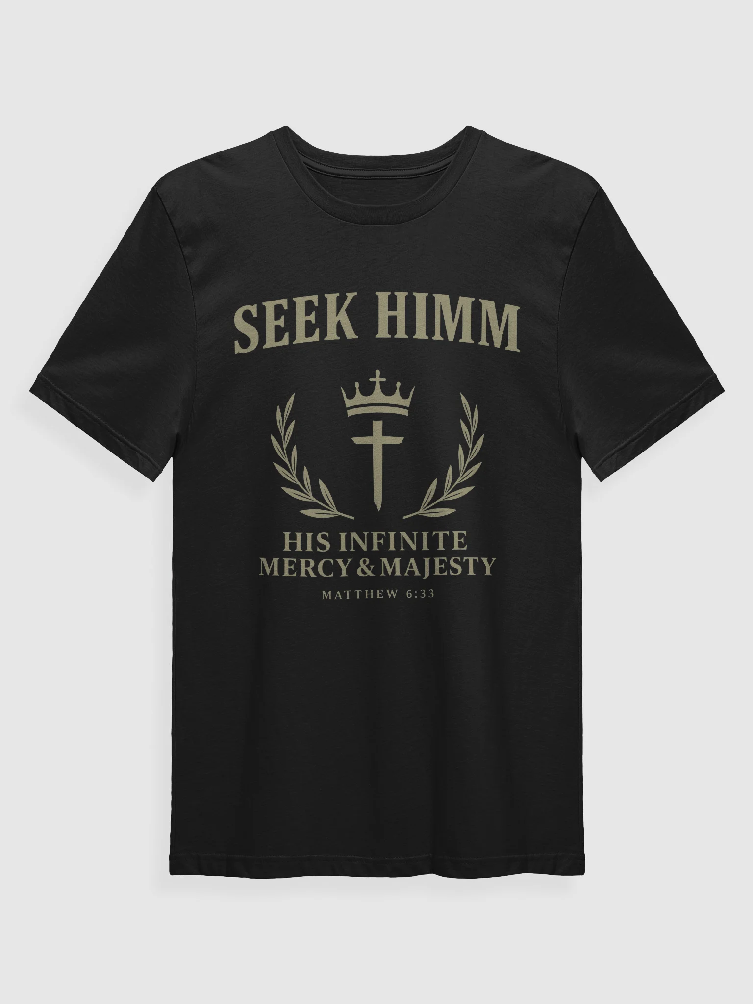 Seek Himm™ [Black] Light Tee — His Infinite Mercy & Majesty product image (1)