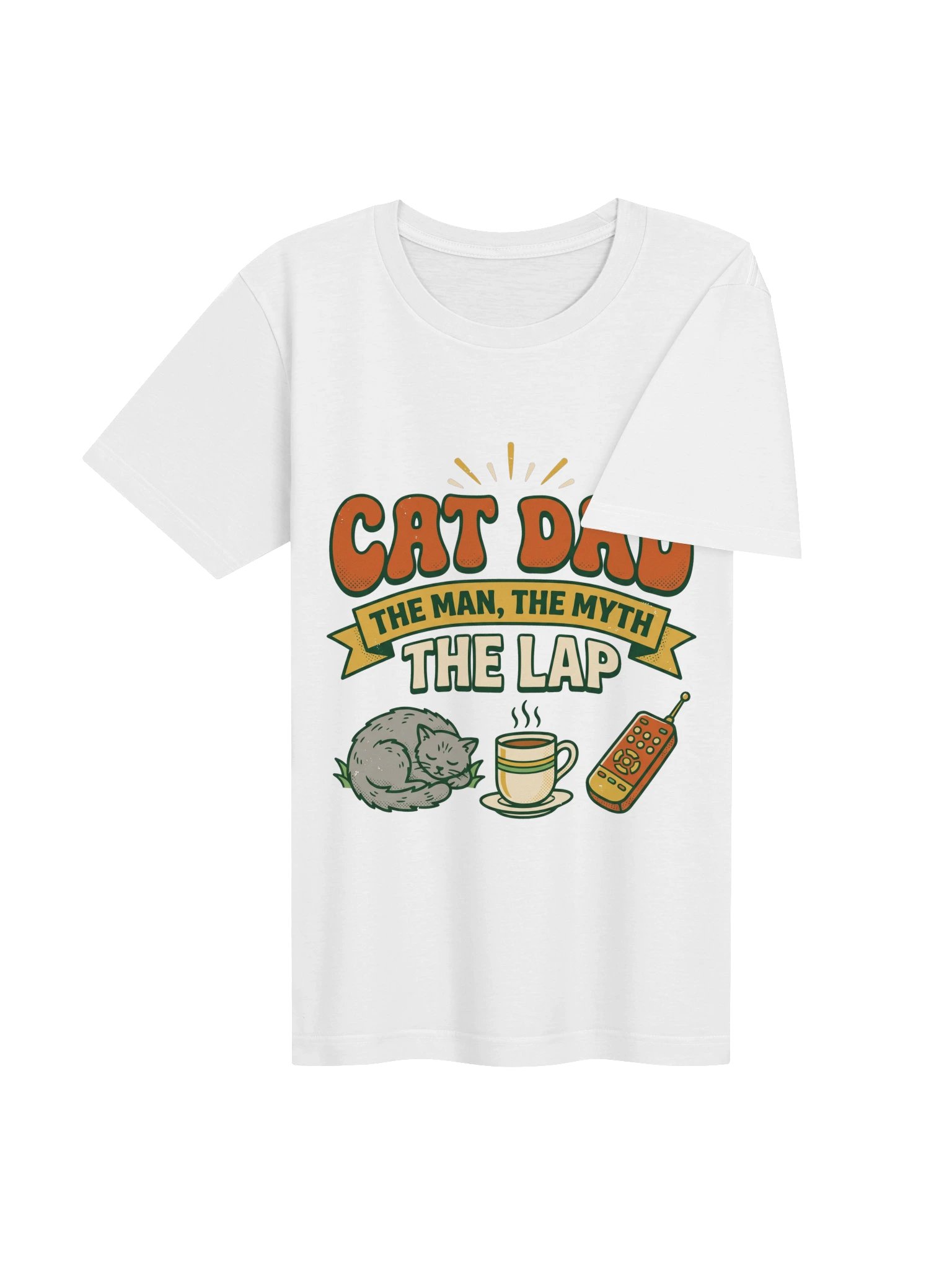 Cat Dad The Man The Myth The Lap Shirt - Funny Gift For Cat Dads product image (4)