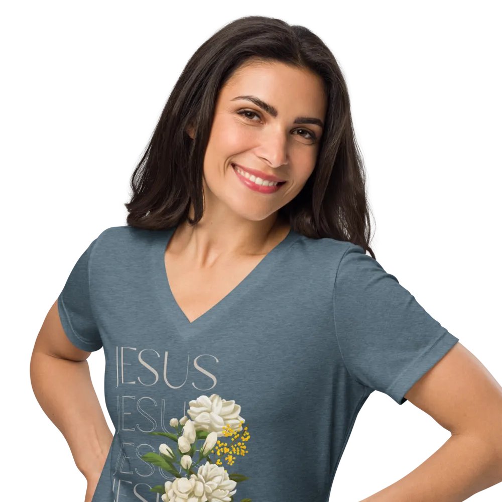 Jesus, Name Above All Names V-Neck T-Shirt product image (2)