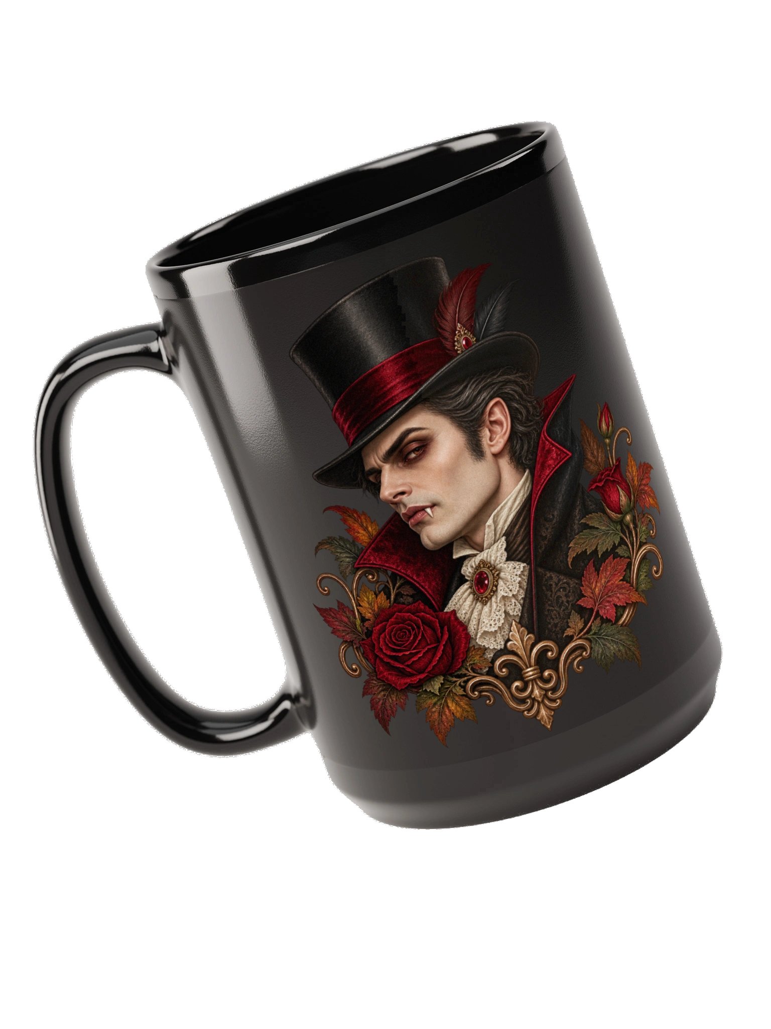 The Night Visitor Black Mug product image (1)