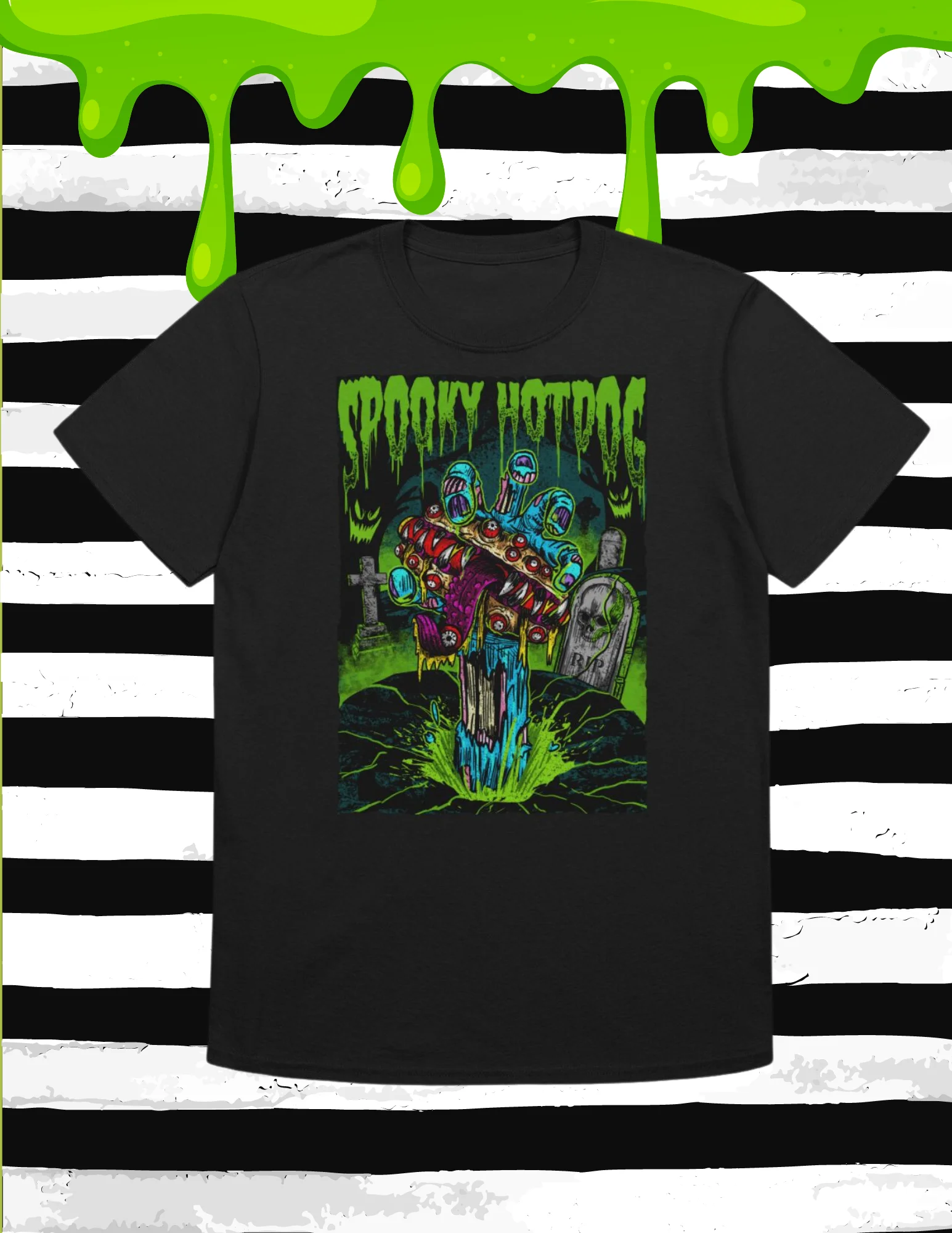 Spooky Hotdog Creature Feature Soft Tee product image (1)