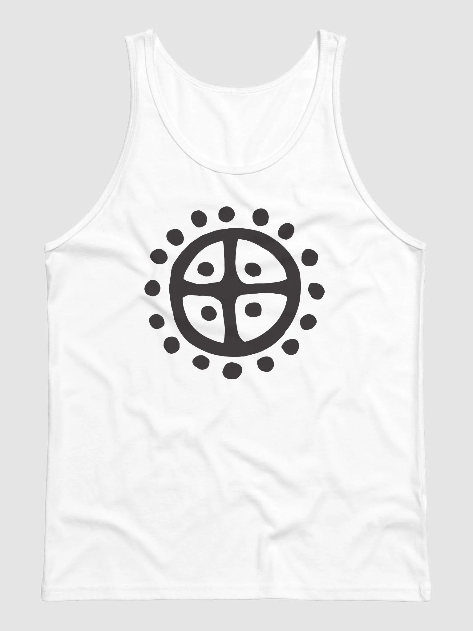 Solar Wheel Men's Tank Top White product image (1)
