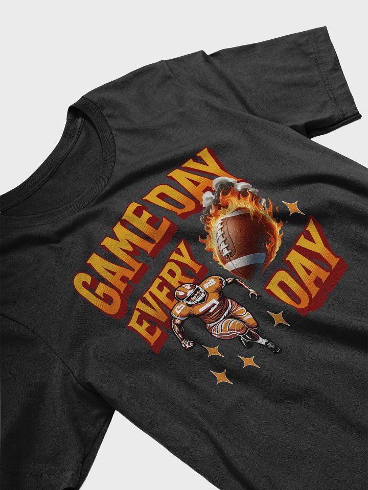 Game Day Every Day Football Flaming T-Shirt product image (2)