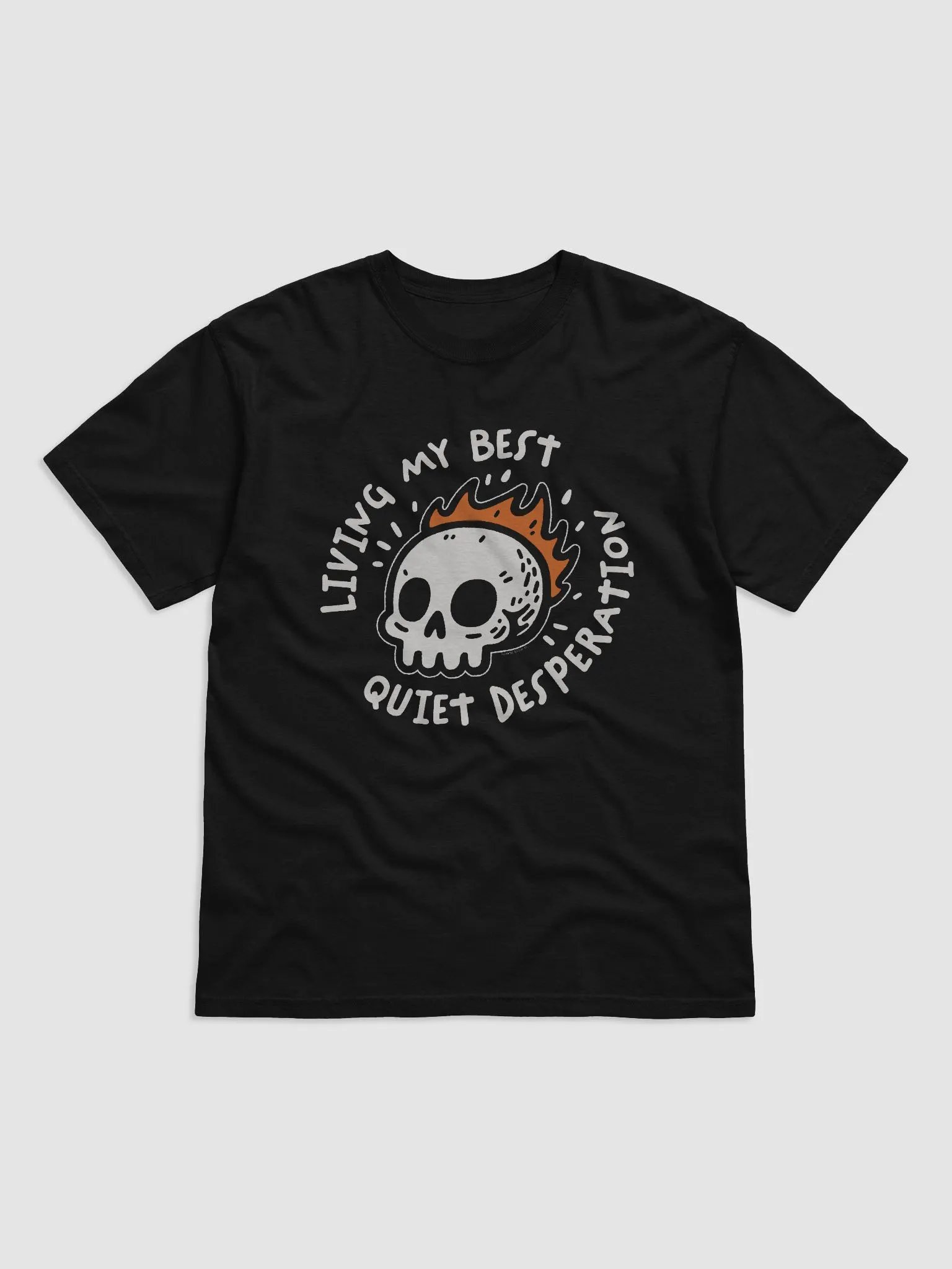 Living My Best Quiet Desperation Flaming Skull product image (1)