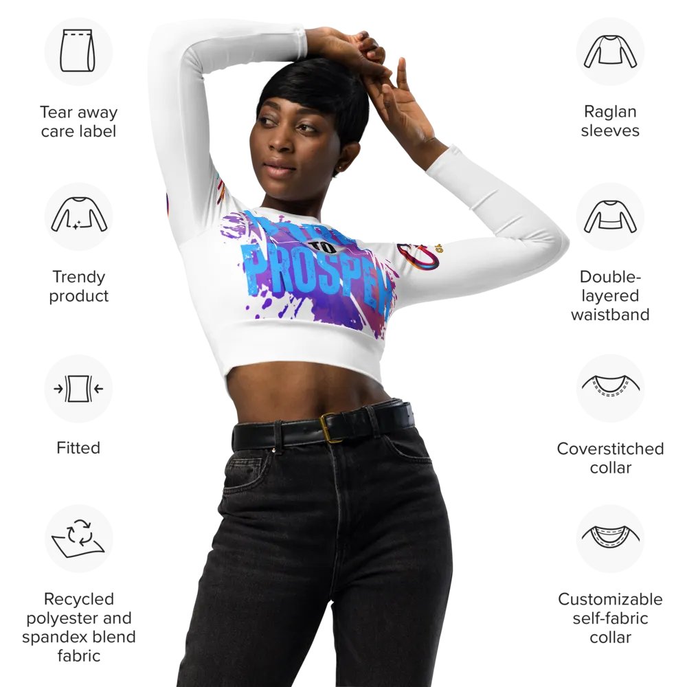 Born to Prosper Long Sleeve Crop Top product image (11)