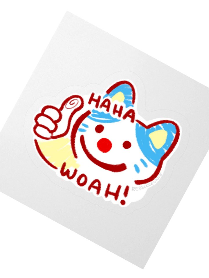Haha woah! sticker product image (2)