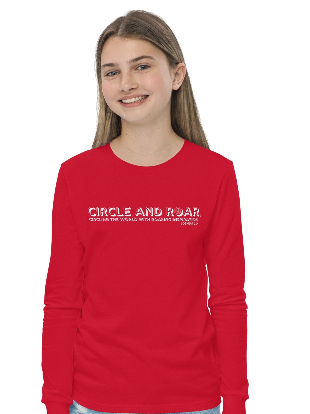 "Circle and Roar" Joshua 1:9 Youth Long-Sleeve T-Shirt product image (7)