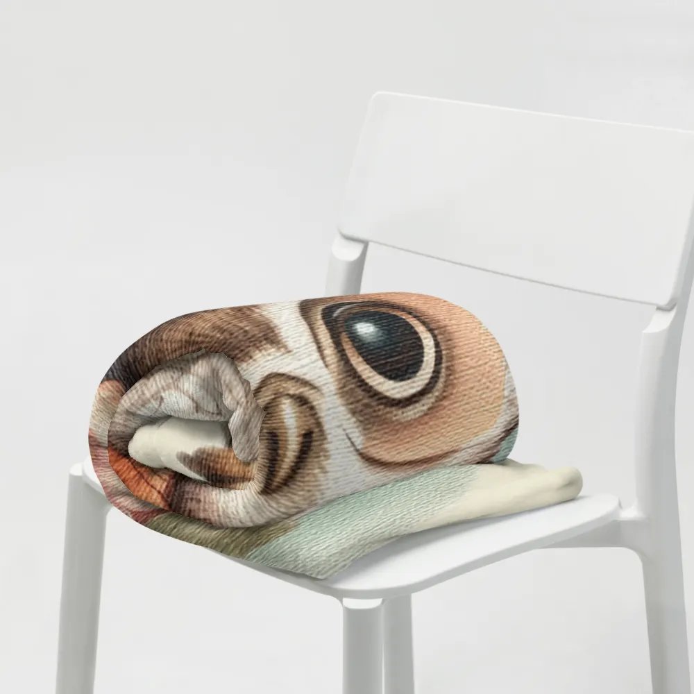 owl wearing a hat and a bow tie Throw Blanket product image (7)