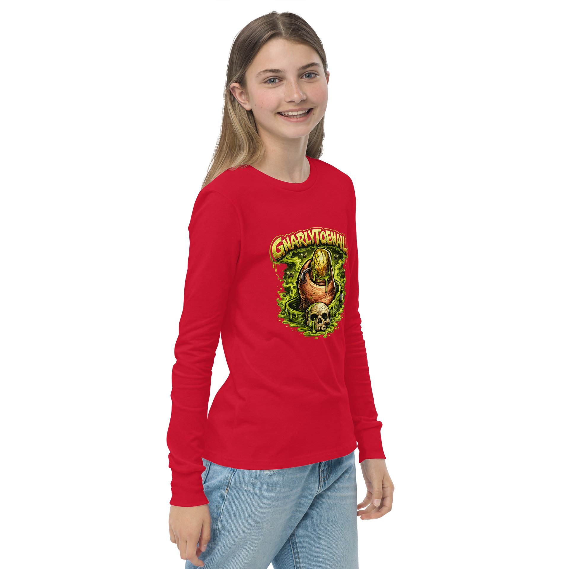 GnarlyToenail Decay Girl's Youth Long Sleeve Tee product image (4)