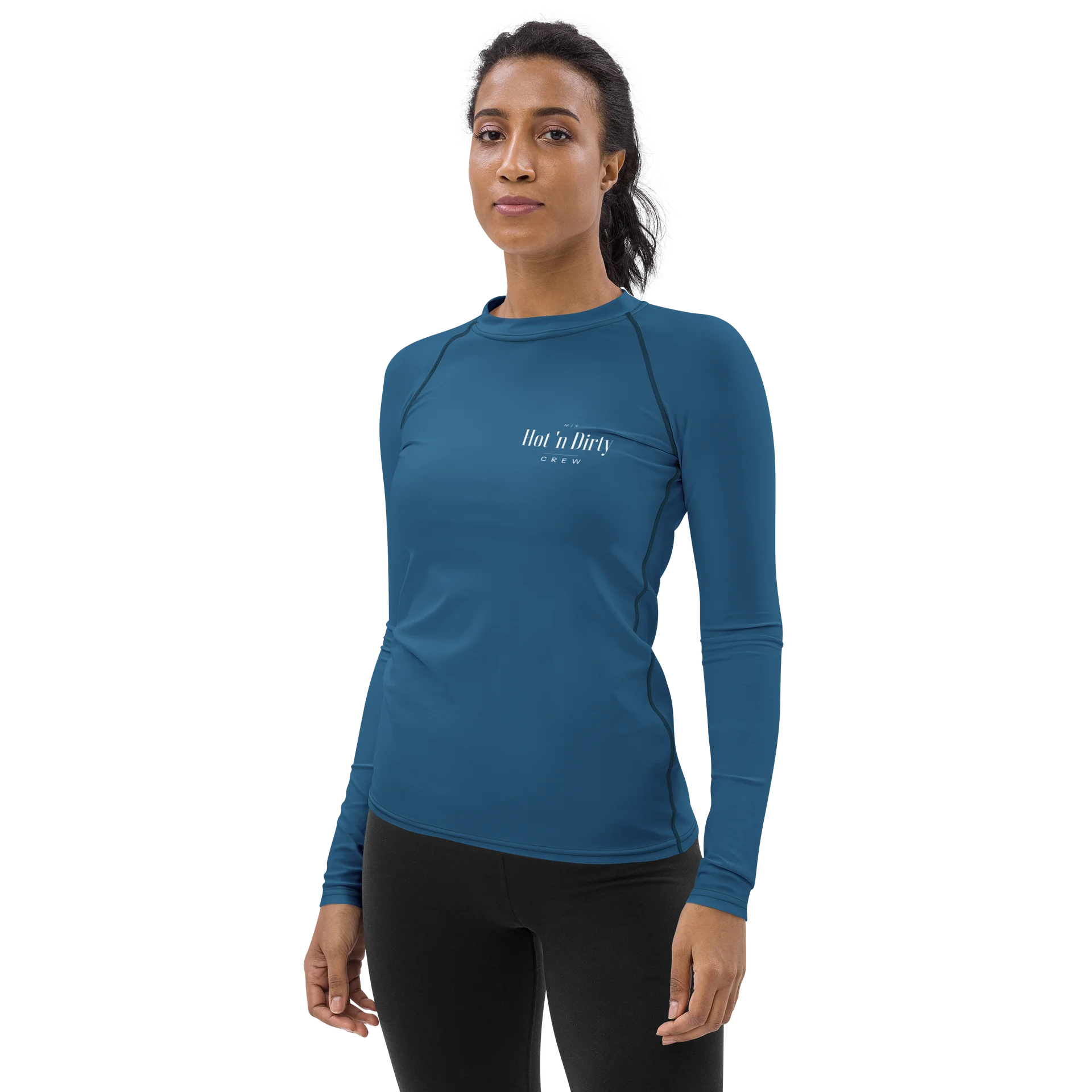 Hot 'n Dirty Crew Women's Rash Guard - Deep Chart Blue product image (3)