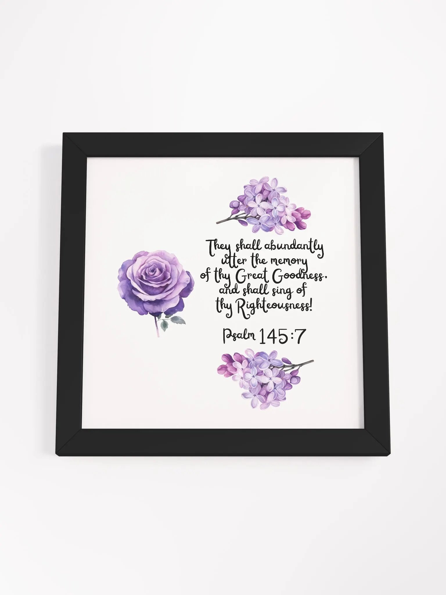 Psalm 145:7 Wall Frame product image (3)