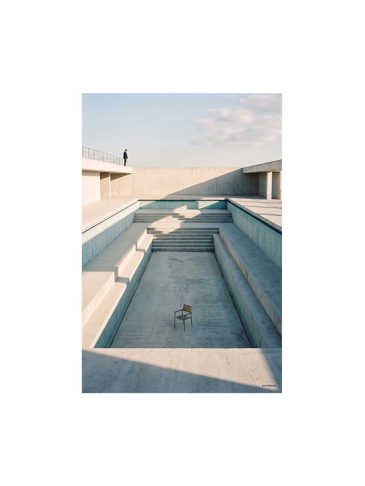 The Empty Pool - Minimalist Architectural Wall Art product image (1)