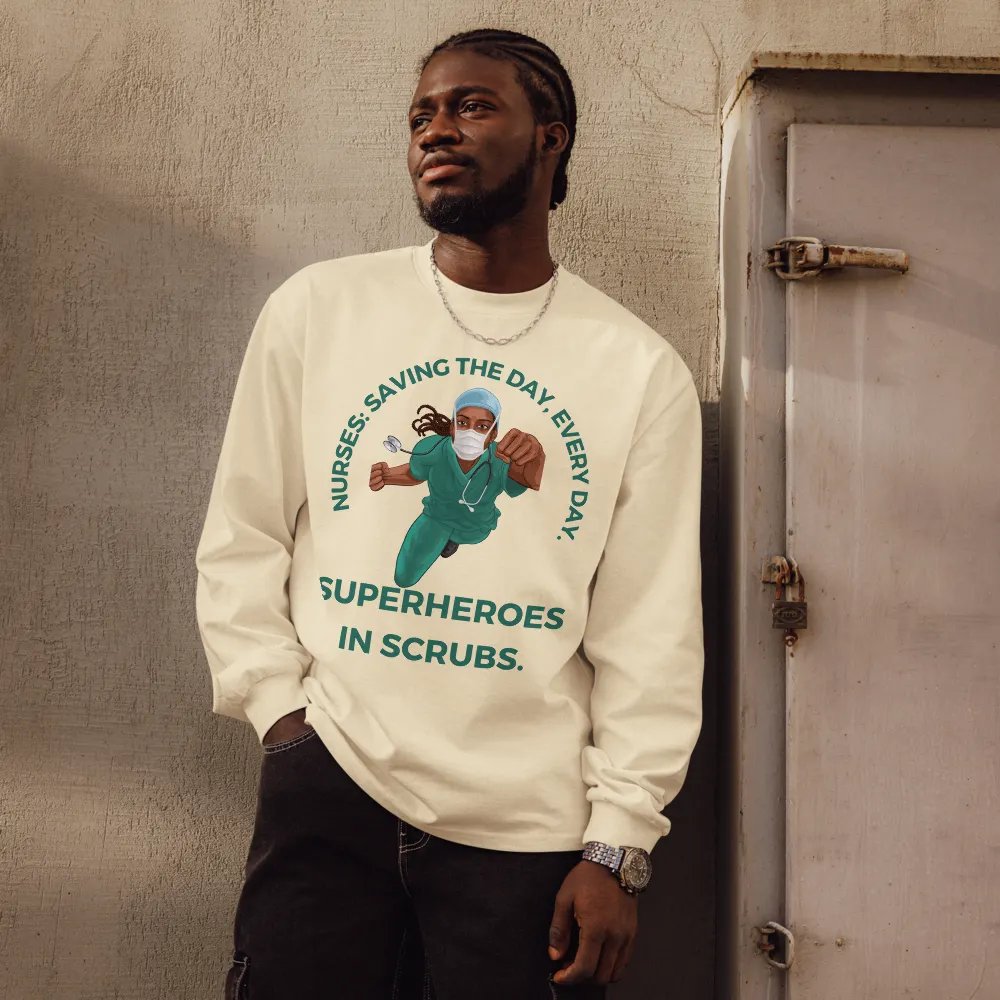 Superhero Nurse Long Sleeve Shirt product image (12)