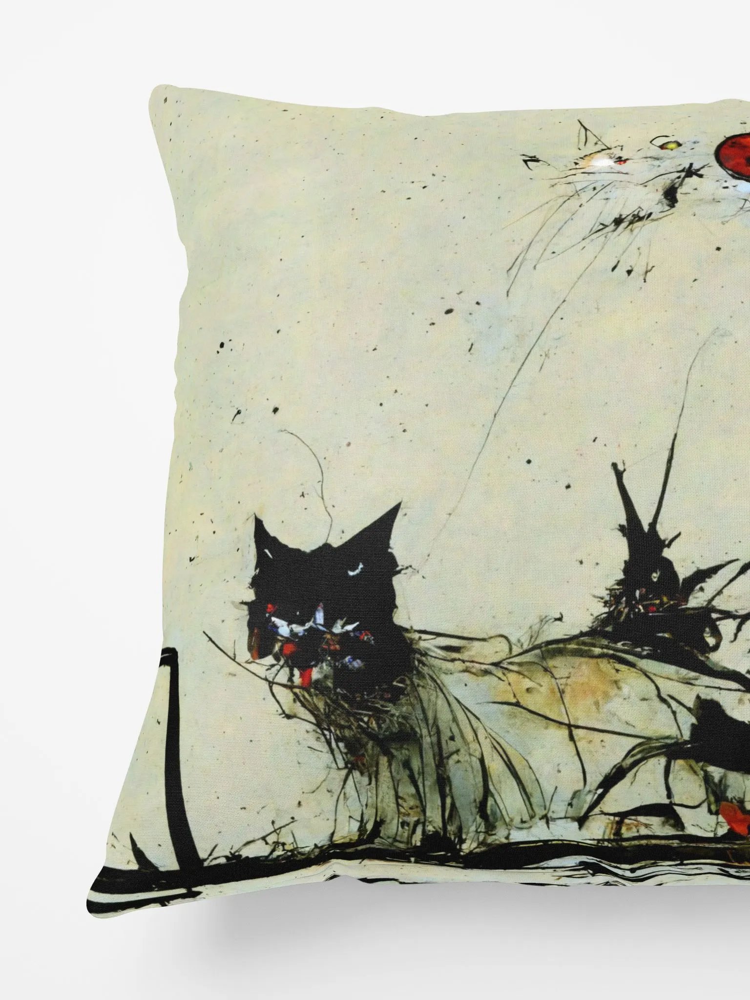 ABSTRACT INK CAT PILLOW product image (5)