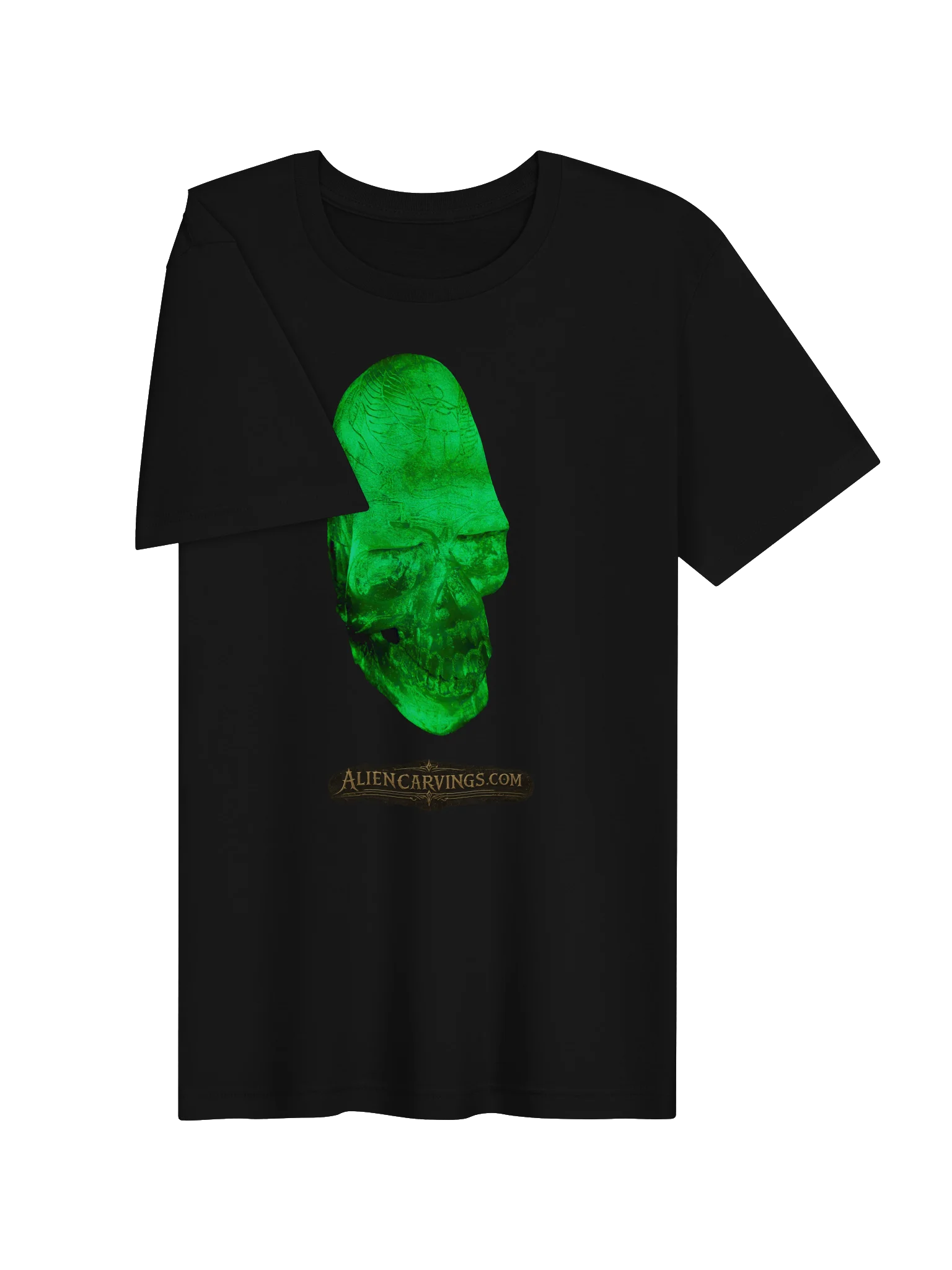 Aliencarvings.com UV Skull Lightweight T-Shirt product image (3)