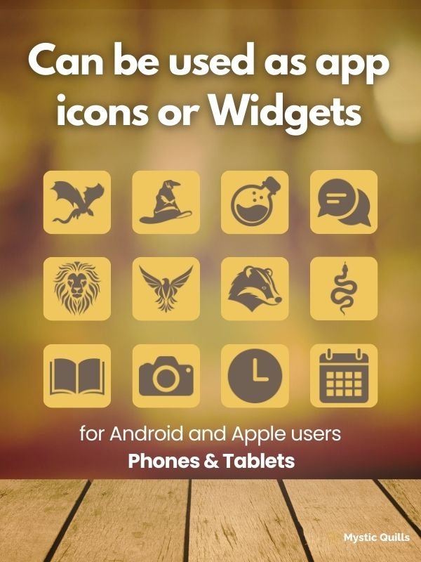 House of Badgers Aesthetic Minimalist App Icon Pack for Phones and Tablets Android and IOS product image (4)