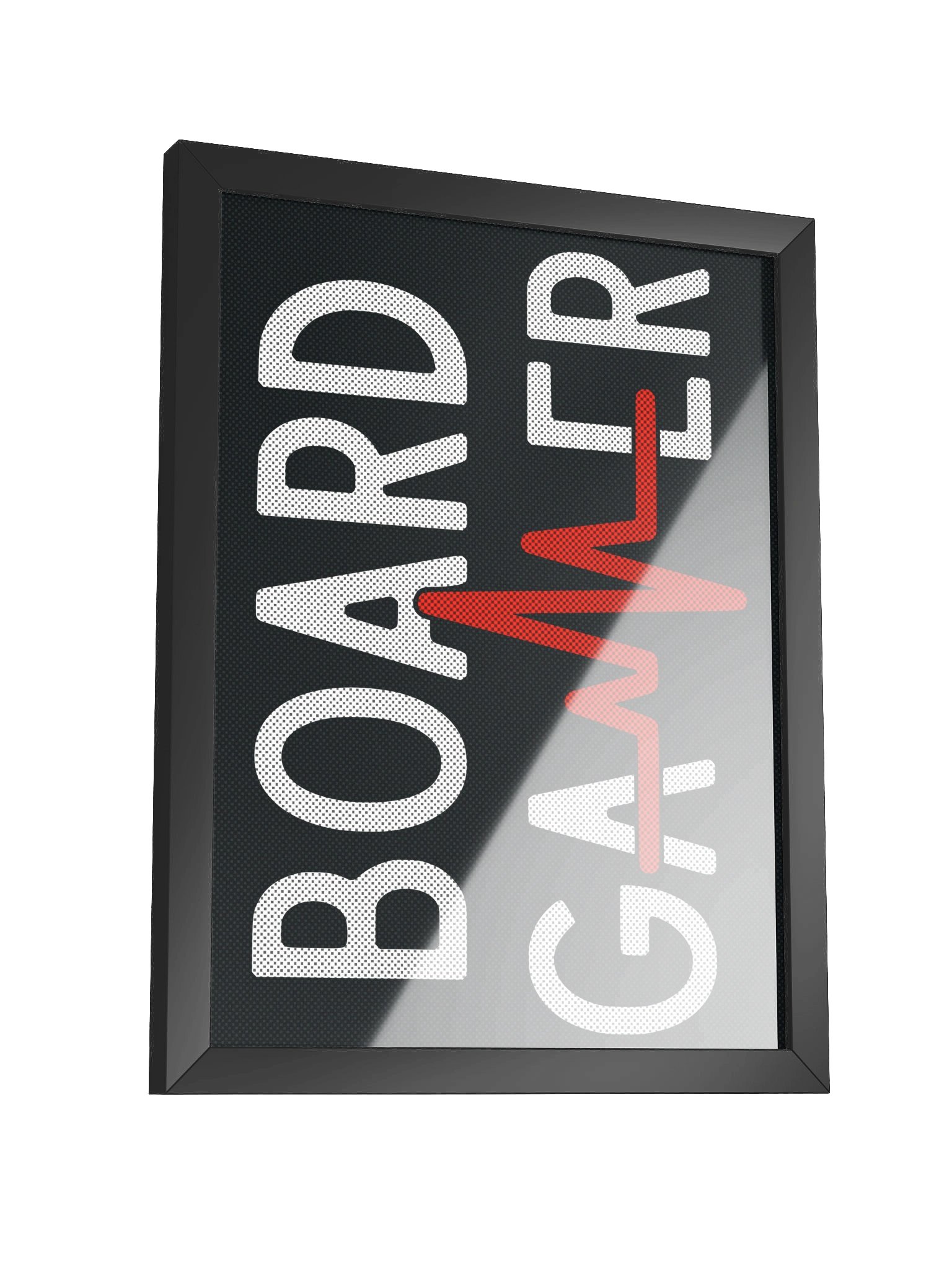 Board Gamer Heartbeat Tabletop Game Room Poster - FRAMED product image (9)