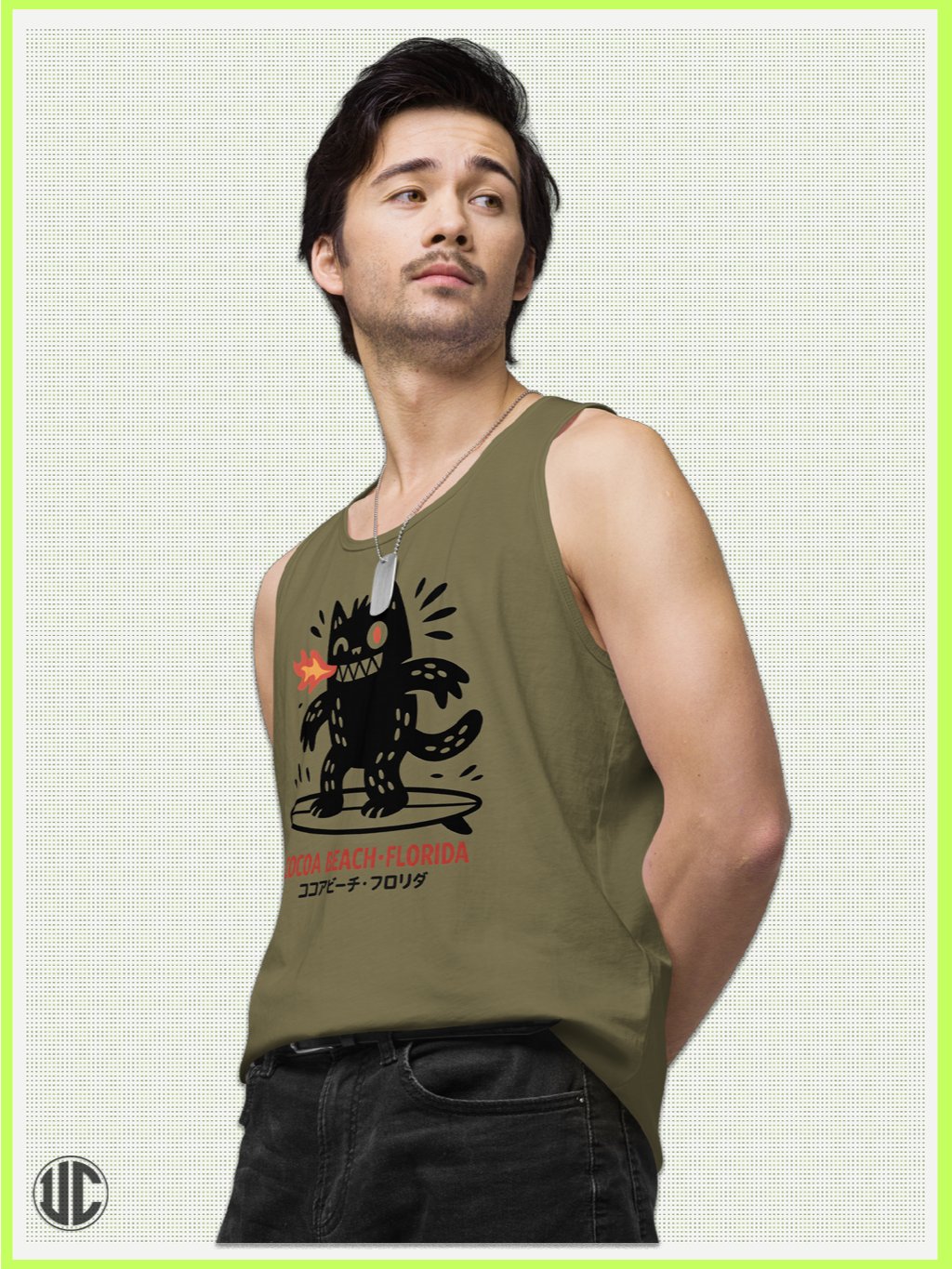 Cocoa Beach Surfer – Men’s Tank Top product image (5)