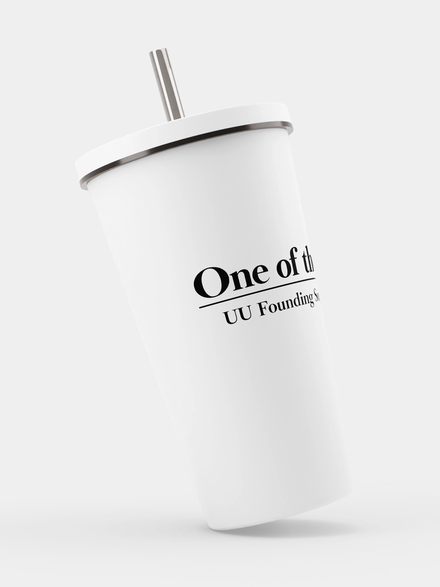 Tumbler with a Straw - White product image (2)