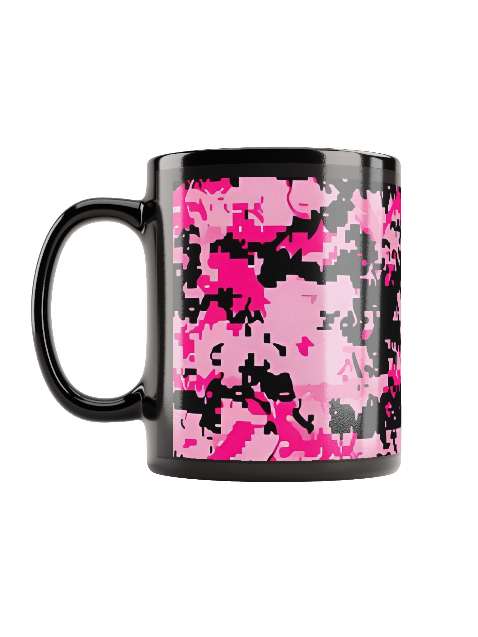 Pixelated Pink Black Mug product image (11)