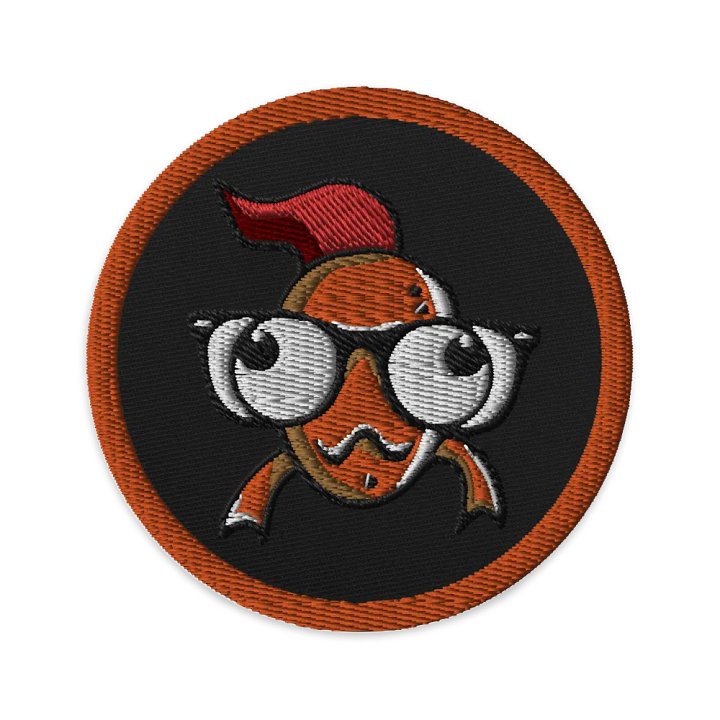 FEESH Logo Circle Patch [orange border] product image (2)