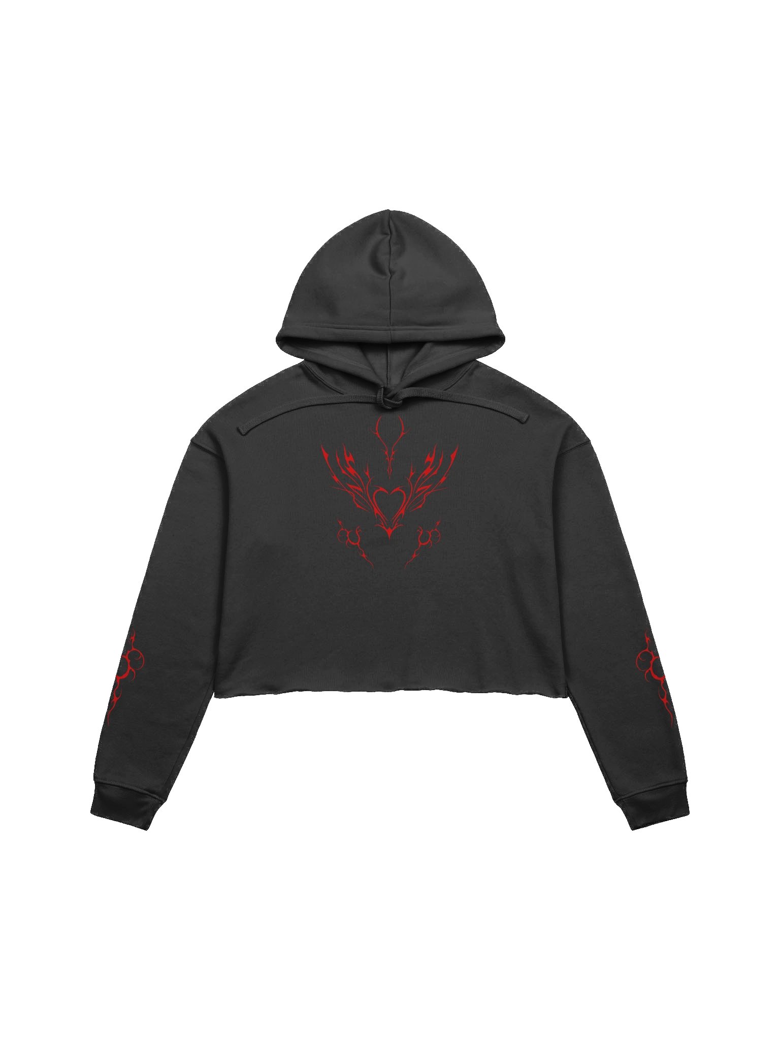 Inferno Heart Cropped Hoodie product image (1)