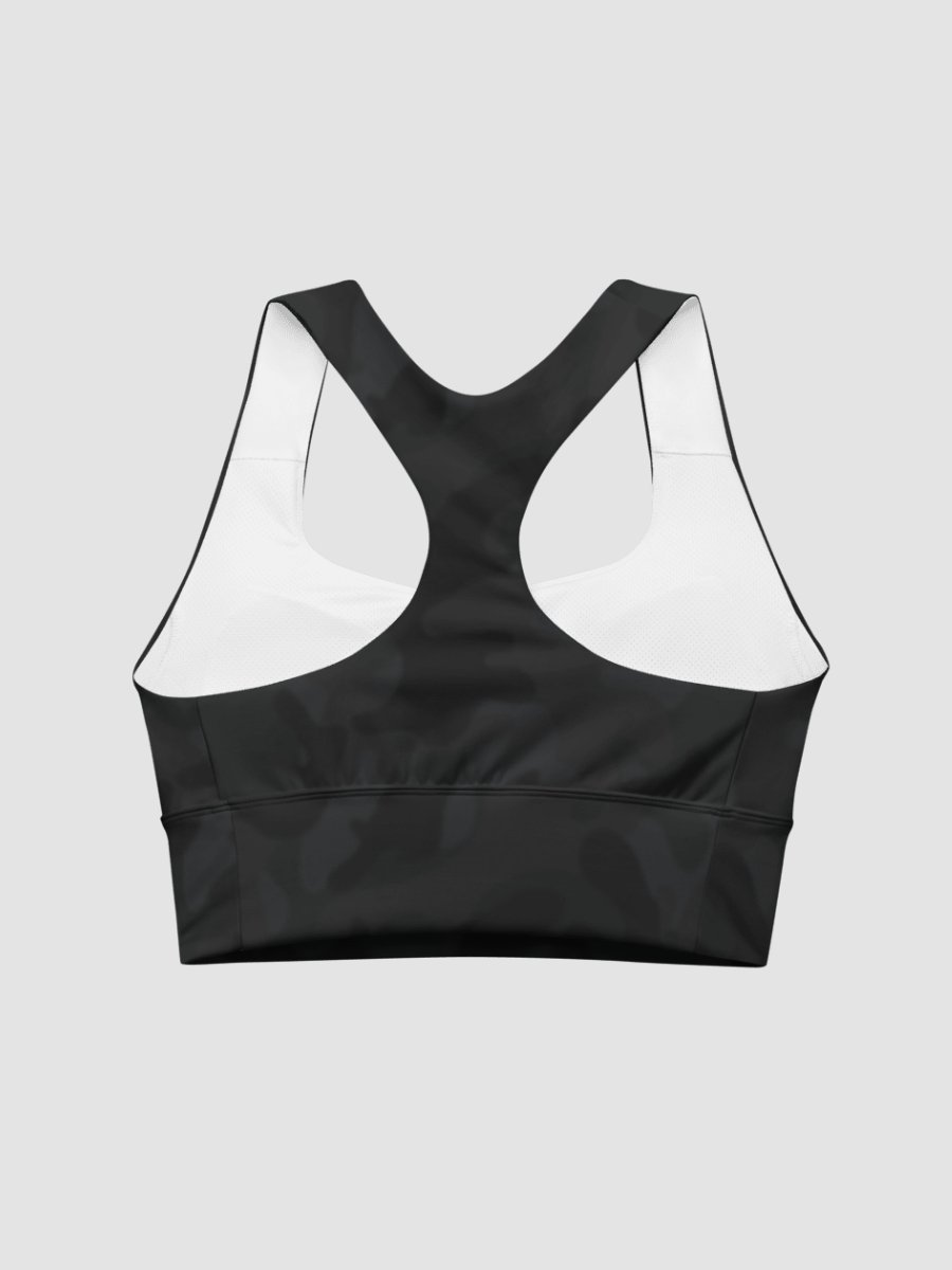 Longline Sports Bra - Black Camo product image (6)