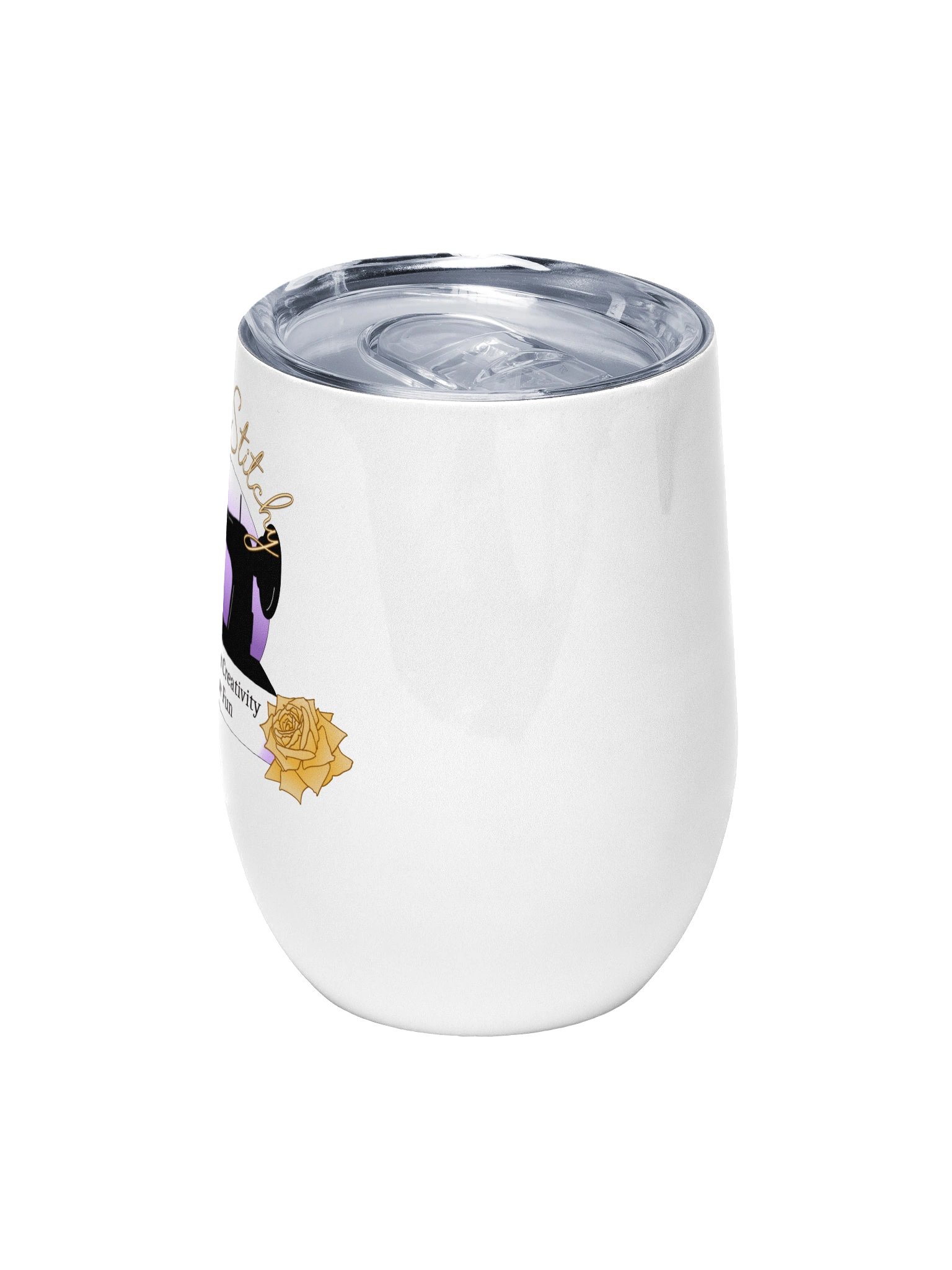 Simply Stitchy "Embrace Your Creativity and Have Fun" Wine Tumbler product image (5)