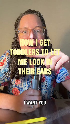 You really have to commit. But I promise it’s worth it. My ability to look into the ears of 9 month-3 year olds without tears...