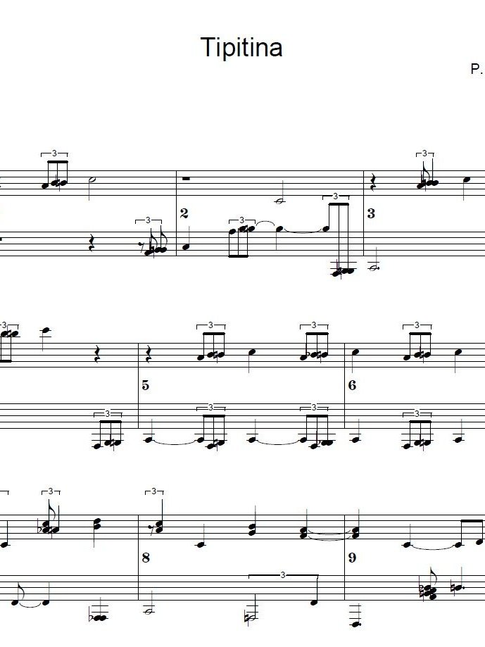Tipitina - Piano sheet music product image (1)
