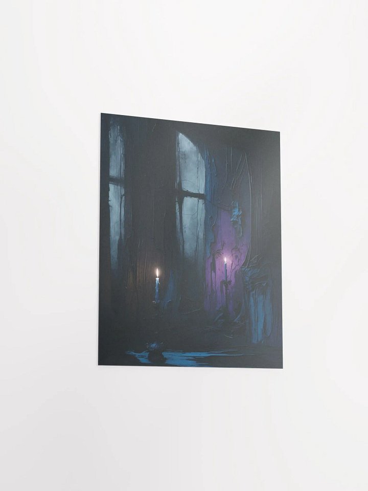 Mystic Candlelit Window Poster product image (3)
