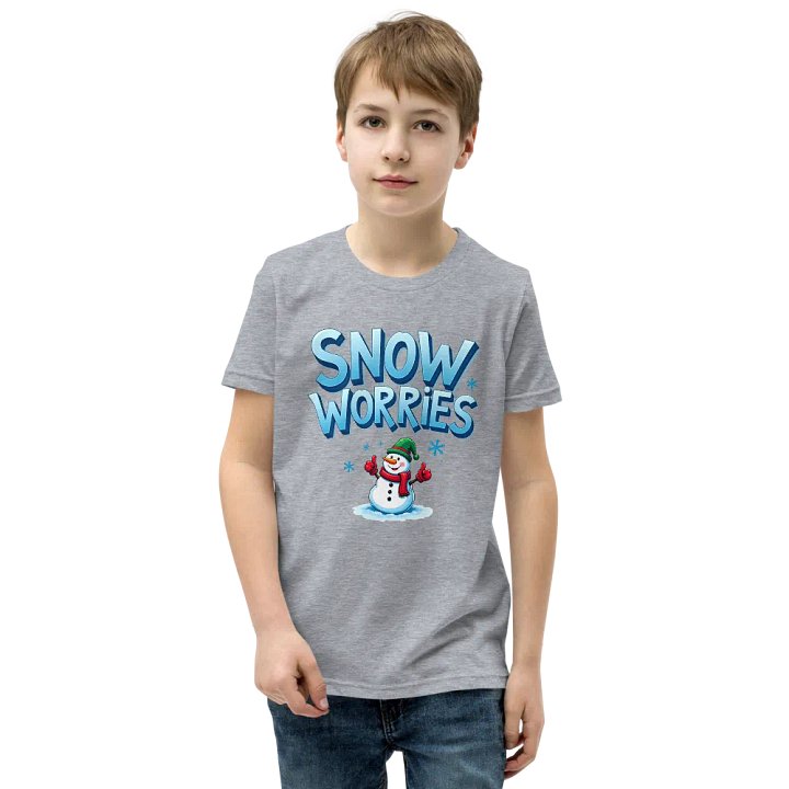 Snow Worries Youth T-Shirt product image (12)