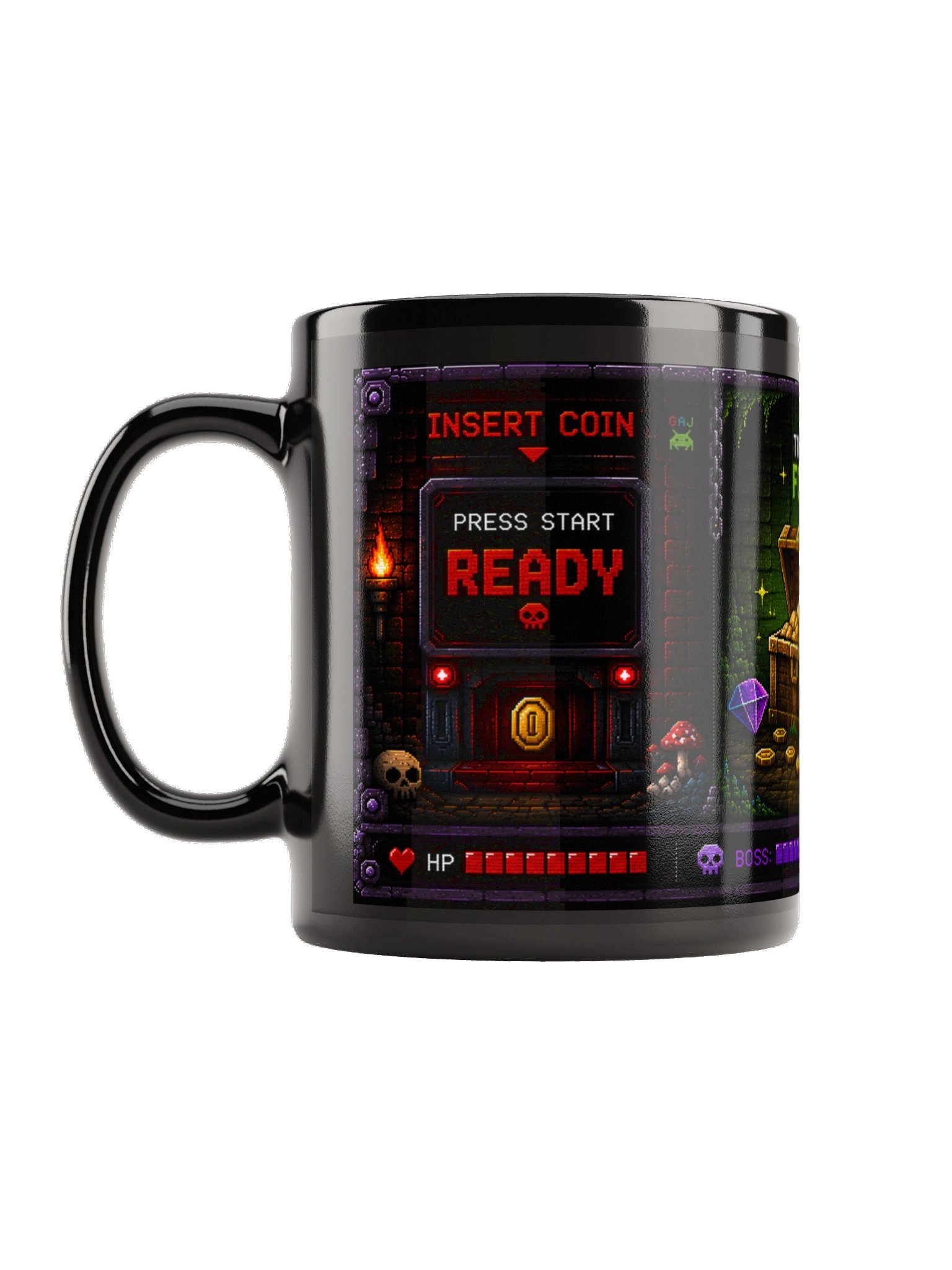 Dungeon Treasure Hunt – Pixel Mode Mug product image (1)