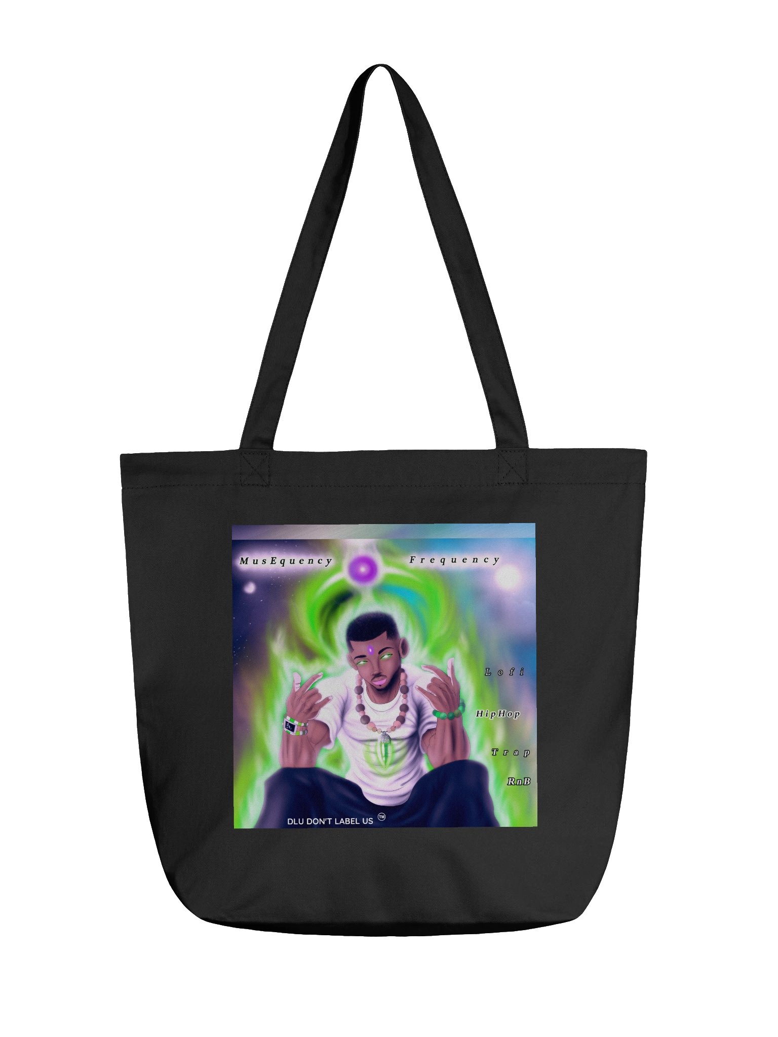 DLU DON’T LABEL US® MusEquency Cosmic Tote Bag product image (1)