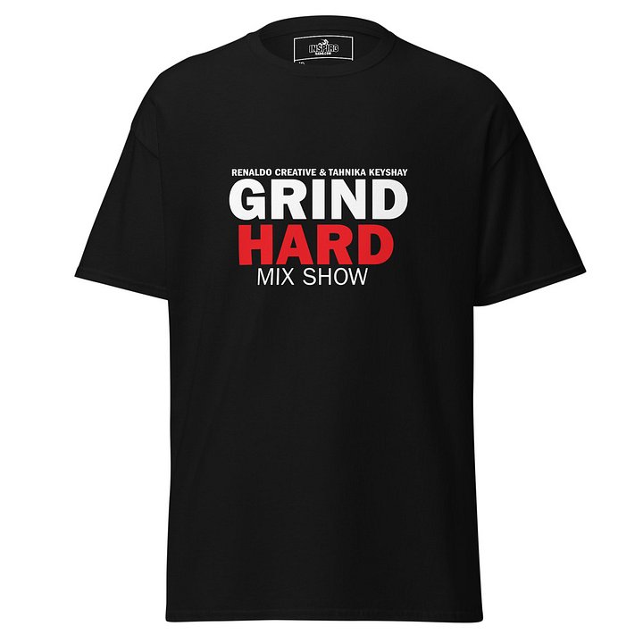 Unisex Black, White and Orange Grind Hard Mix Show T-Shirt product image (1)